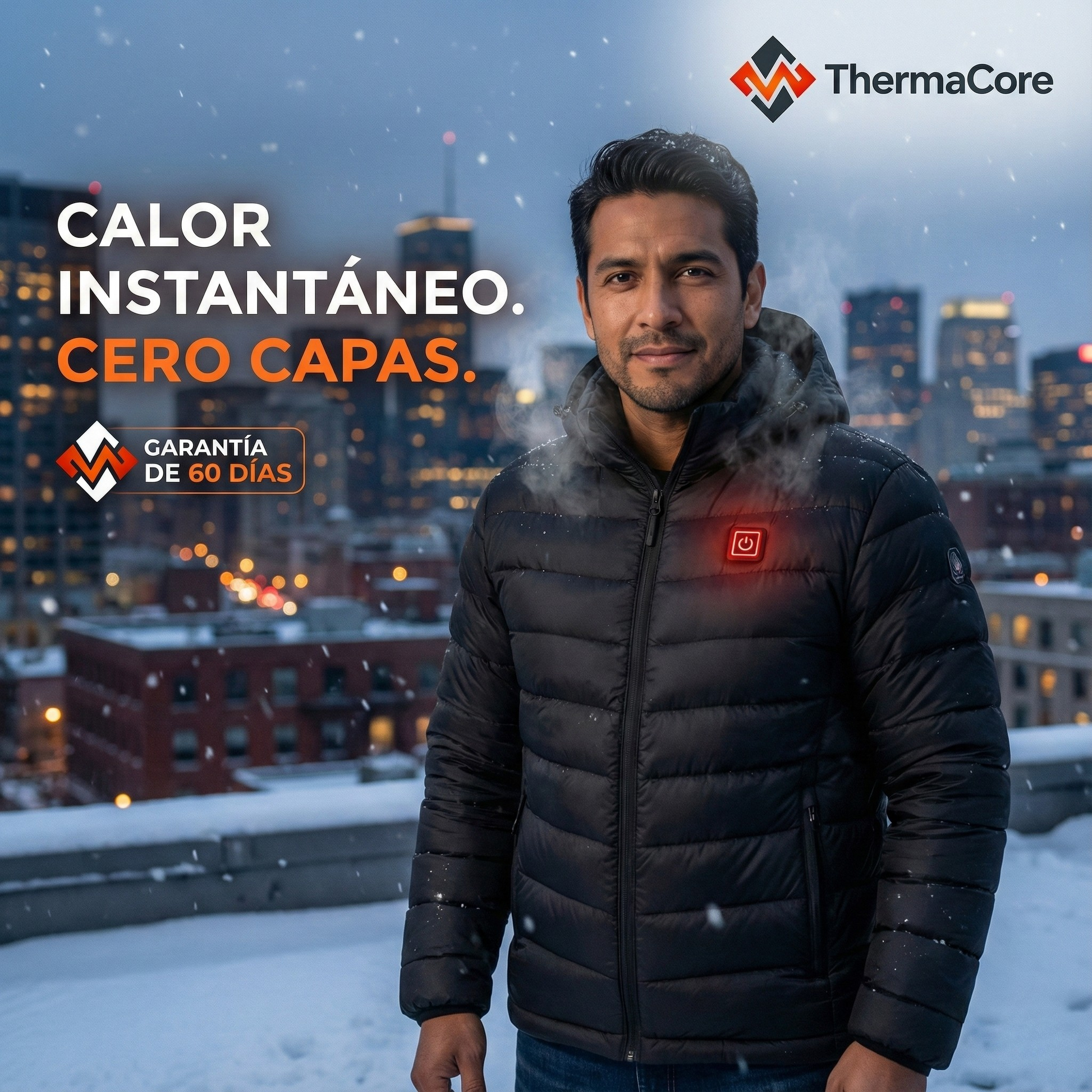 Calor inmediato. Confort que te acompaña en cualquier lugar. Ideal para invierno, viajes y actividades al aire libre. - Vendra