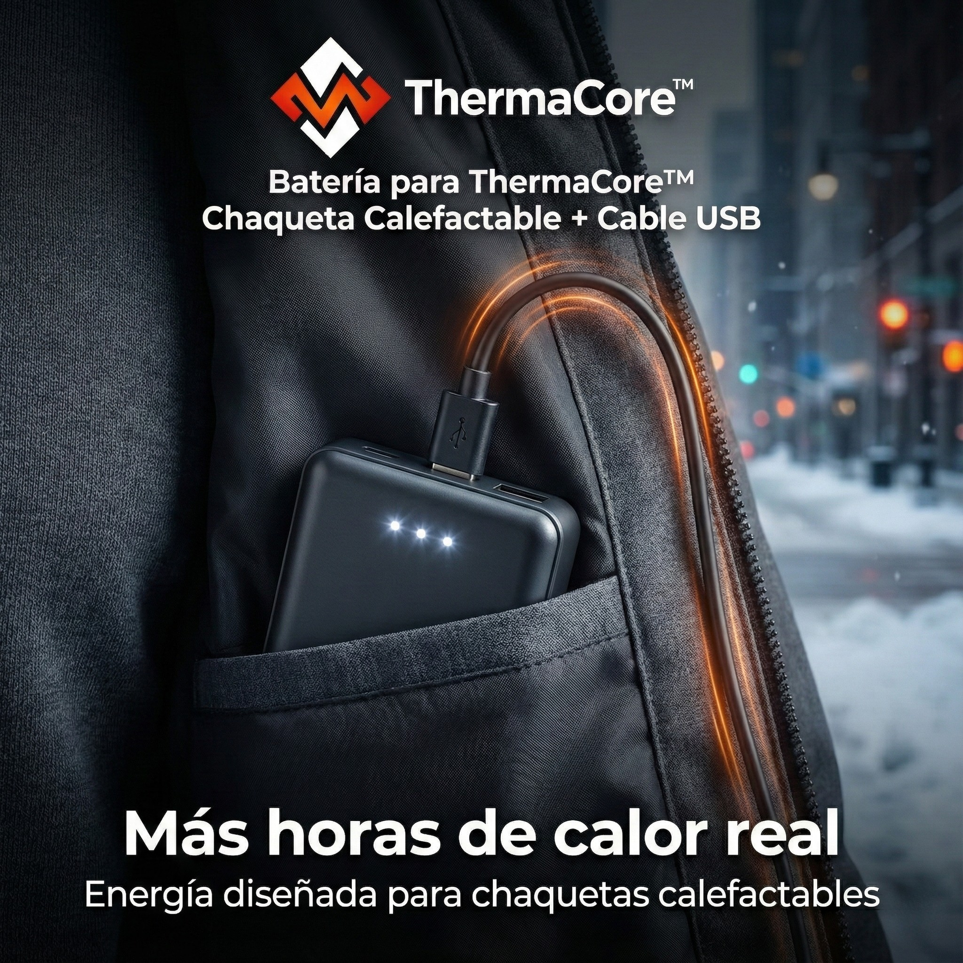 Carga ultrarrápida para ThermaCore™ Chaqueta Calefactable - Vendra