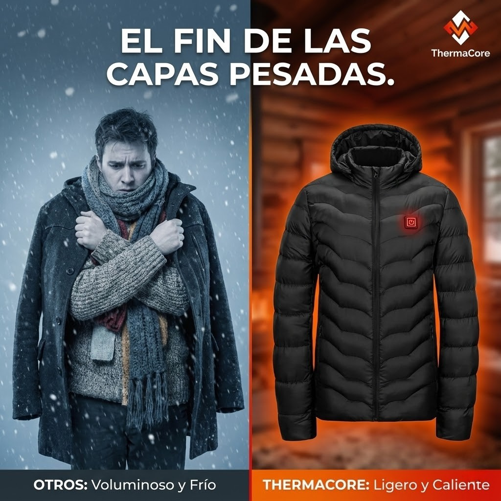 Calor inmediato. Confort que te acompaña en cualquier lugar. Ideal para invierno, viajes y actividades al aire libre. - Vendra
