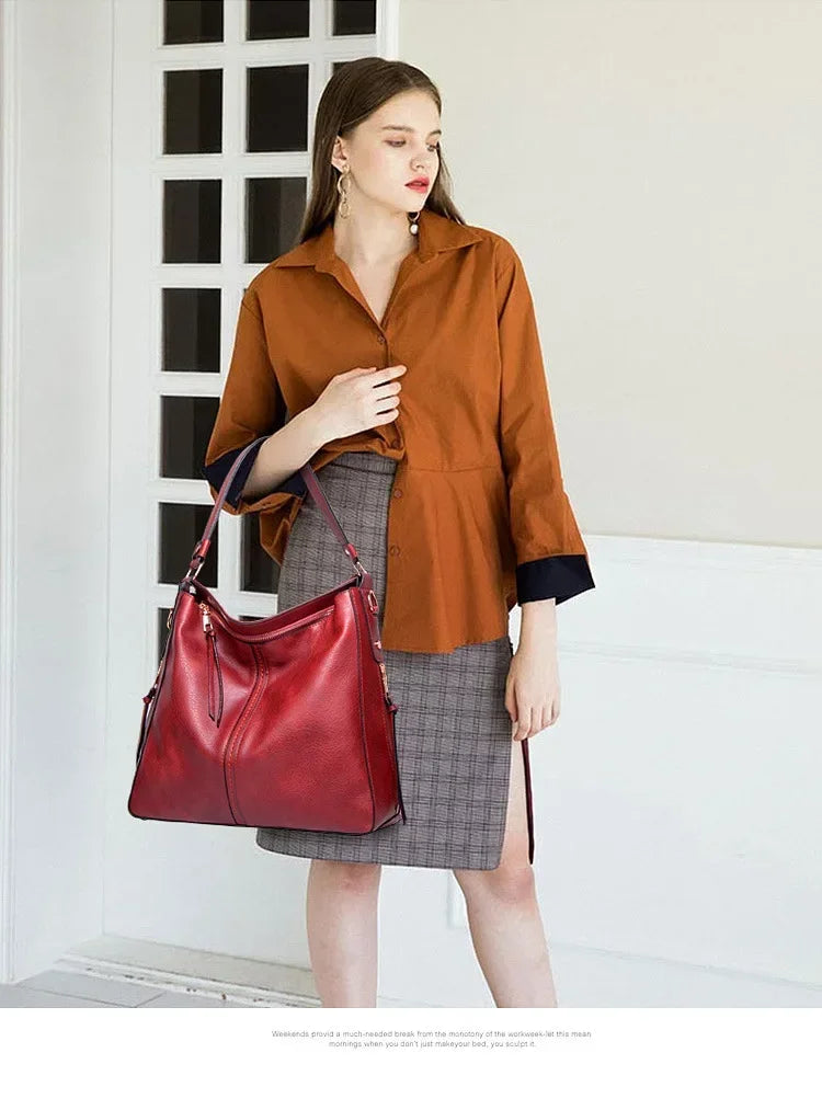 Bolso de Cuero Cruzado - Vendra