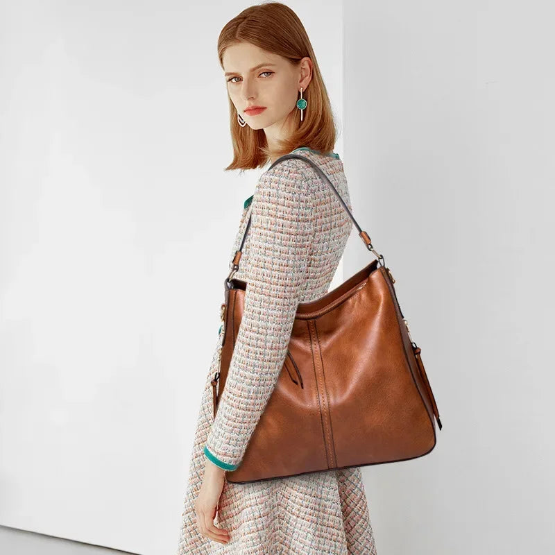 Bolso de Cuero Cruzado - Vendra