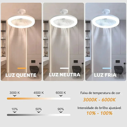 Ventilador de Techo LED con Luz y Control Remoto - Vendra